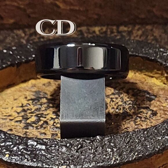 Women's Black Promise Ring Band - Black Promise Ring For Girls - Picture 1 of 9